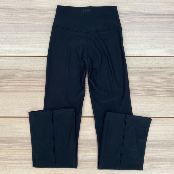 YPB sculptLUX Split-Hem Flare Legging + Plunge Henley Slim Tank | size M - Picture 4 of 14